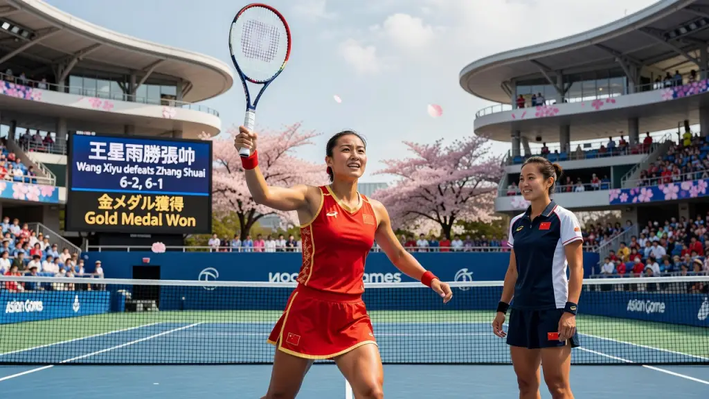 Wang Xiyu Vence Zhang Shuai e Fatura Ouro em Nagoya